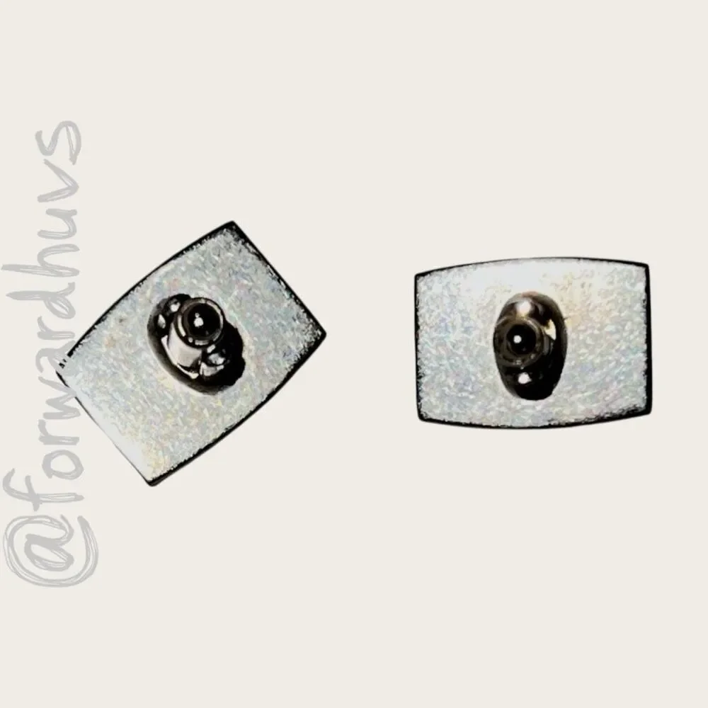 Vintage Silver Tone Monogram S Cufflinks